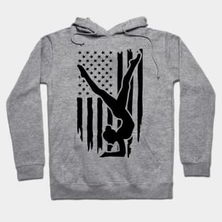 USA American Flag Gymnastics T-Shirt Hoodie